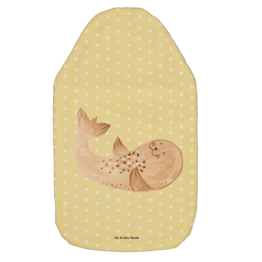 Wärmflasche Robbe liegend Wärmekissen, Kinderwärmflasche, Körnerkissen, Wärmflaschenbezug, Wärmflasche mit Bezug, Tiermotive, Gute Laune, lustige Sprüche, Tiere, Robbe, Robben, Seehund, Strand, Meerestier, Ostsee, Nordsee, Lachen, Freude