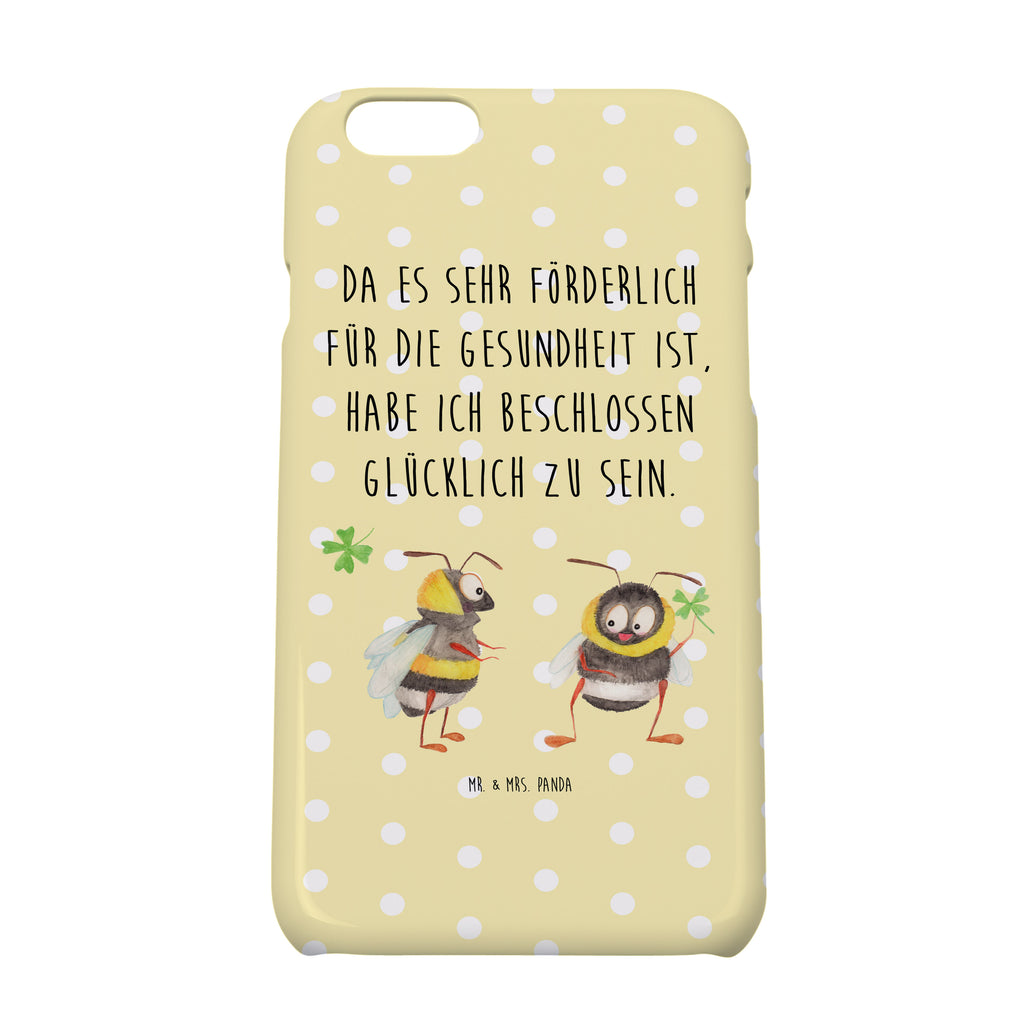 Iphone 7 / 7S Handyhülle Hummeln mit Kleeblatt Handyhülle, Handycover, Cover, Handy, Hülle, Iphone 7, Iphone 7S, süße Tiermotive, gute Laune, lustige Sprüche, Tiere, Hummel, Biene, Spruch positiv, Biene Deko, Spruch schön, glücklich sein, glücklich werden, Spruch fröhlich