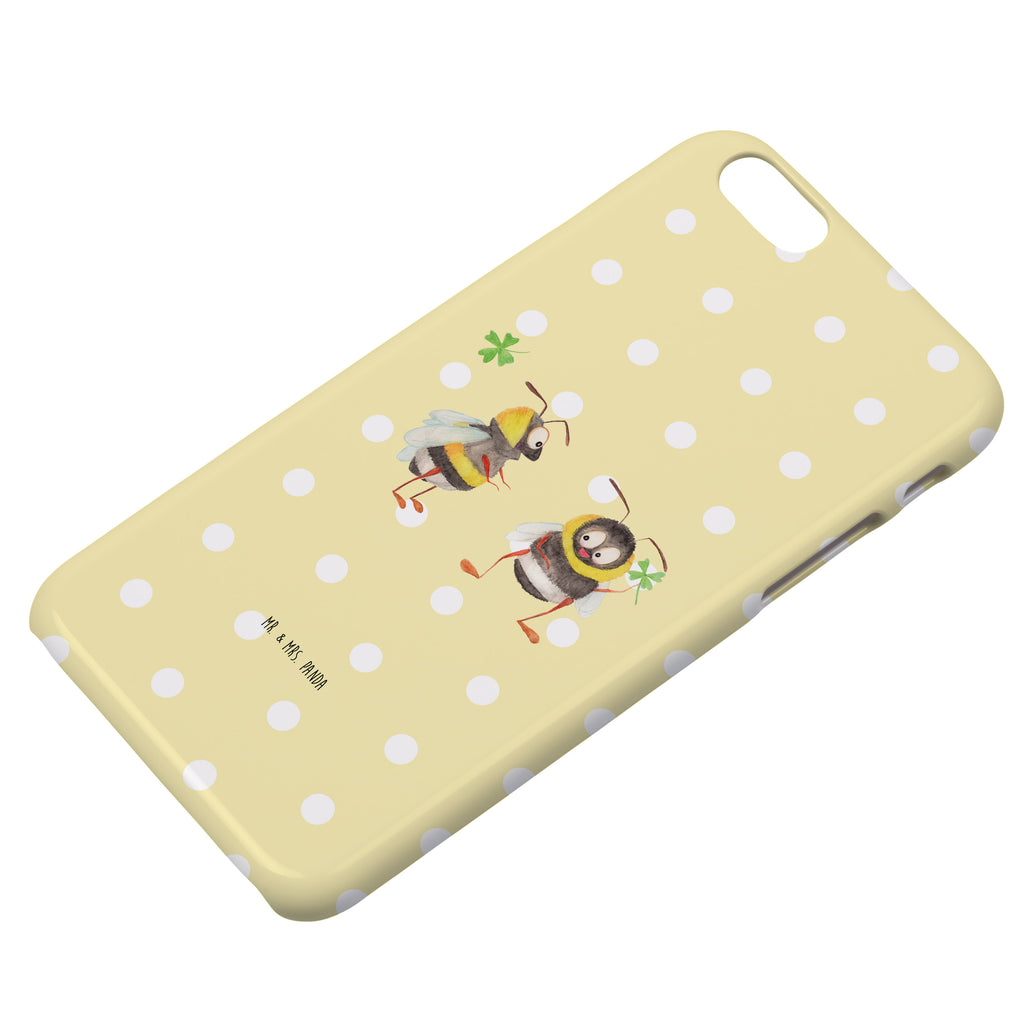 Iphone 7 / 7S Handyhülle Hummeln mit Kleeblatt Handyhülle, Handycover, Cover, Handy, Hülle, Iphone 7, Iphone 7S, süße Tiermotive, gute Laune, lustige Sprüche, Tiere, Hummel, Biene, Spruch positiv, Biene Deko, Spruch schön, glücklich sein, glücklich werden, Spruch fröhlich