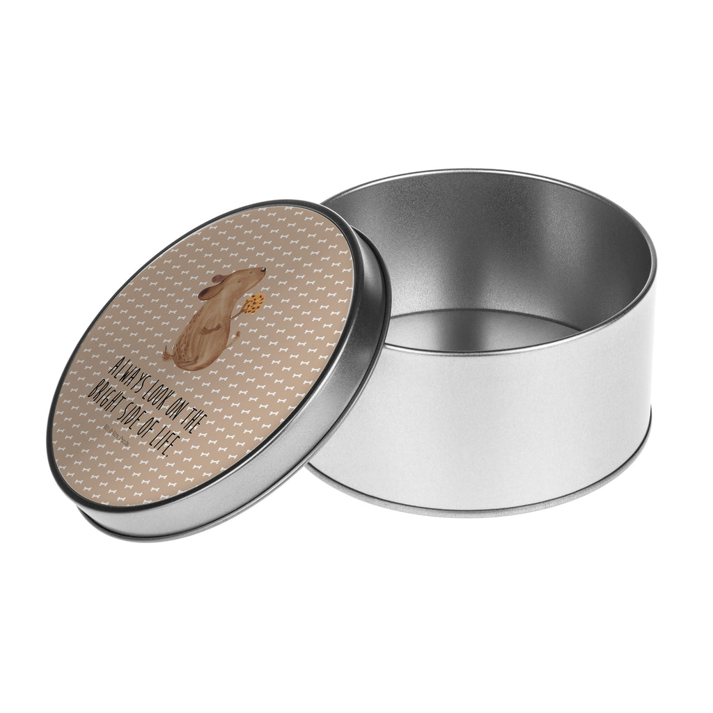 Blechdose rund Hund Keks Metalldose, Keksdose, Dose, Vorratsdose, Geschenkbox, Hund, Hundemotiv, Haustier, Hunderasse, Tierliebhaber, Hundebesitzer, Sprüche, Hundekekse, Leckerli, Hundeleckerli, Hundesnacks