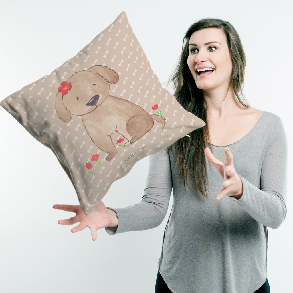40x40 Kissen Hund Hundedame Kissenhülle, Kopfkissen, Sofakissen, Dekokissen, Motivkissen, Hund, Hundemotiv, Haustier, Hunderasse, Tierliebhaber, Hundebesitzer, Sprüche, Hunde, Hundeliebe, Hundeglück, Liebe, Frauchen