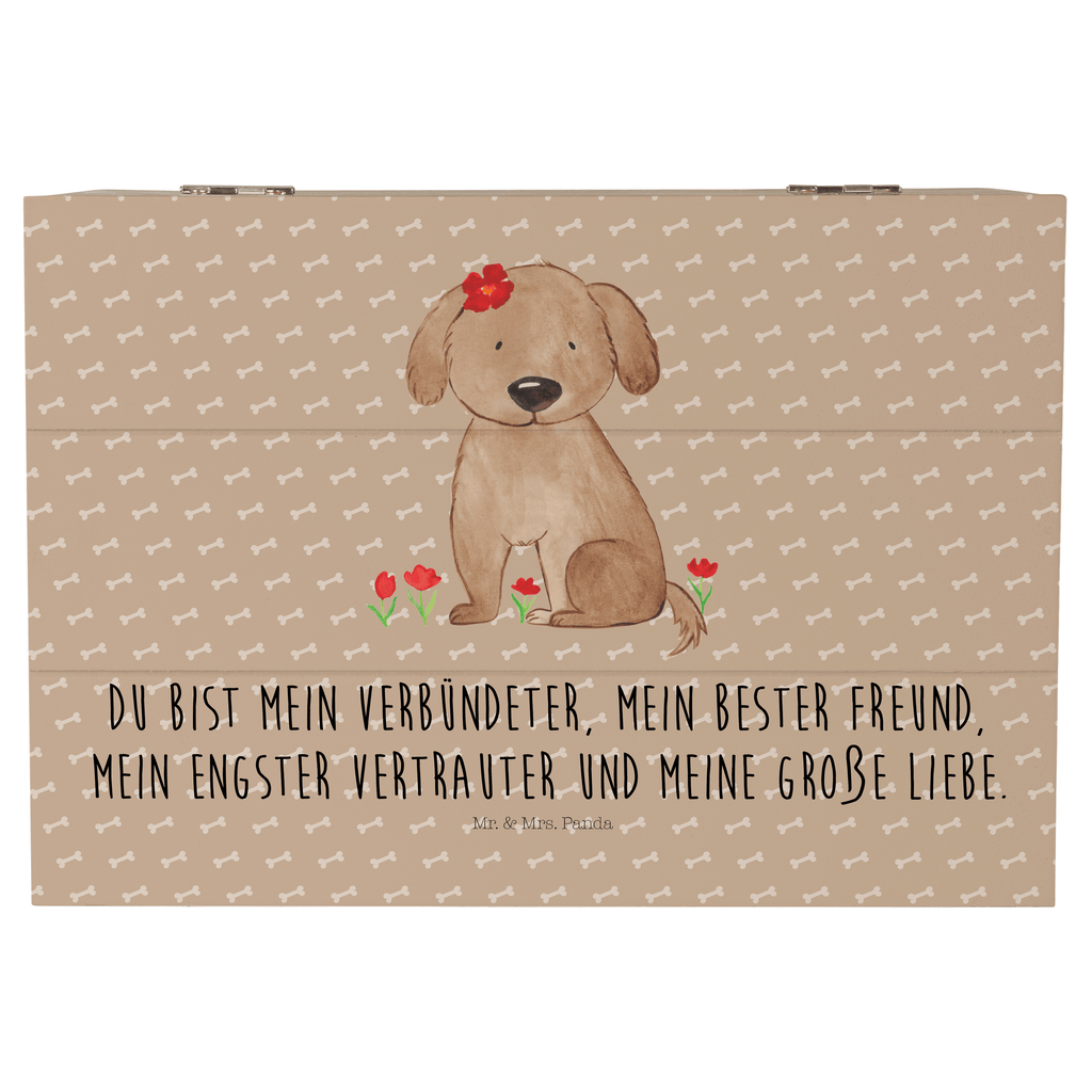 Holzkiste Hund Hundedame Holzkiste, Kiste, Schatzkiste, Truhe, Schatulle, XXL, Erinnerungsbox, Erinnerungskiste, Dekokiste, Aufbewahrungsbox, Hund, Hundemotiv, Haustier, Hunderasse, Tierliebhaber, Hundebesitzer, Sprüche, Hunde, Hundeliebe, Hundeglück, Liebe, Frauchen