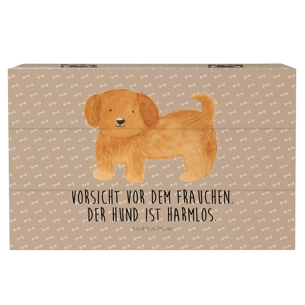 Holzkiste Hund flauschig Holzkiste, Kiste, Schatzkiste, Truhe, Schatulle, XXL, Erinnerungsbox, Erinnerungskiste, Dekokiste, Aufbewahrungsbox, Hund, Hundemotiv, Haustier, Hunderasse, Tierliebhaber, Hundebesitzer, Sprüche, Hunde, Frauchen, Hundemama, Hundeliebe