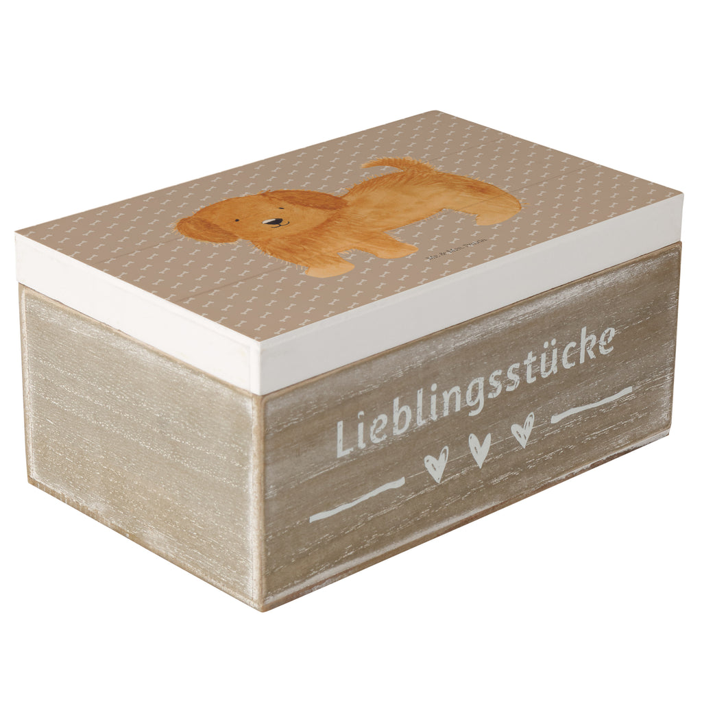 Holzkiste Hund flauschig Holzkiste, Kiste, Schatzkiste, Truhe, Schatulle, XXL, Erinnerungsbox, Erinnerungskiste, Dekokiste, Aufbewahrungsbox, Hund, Hundemotiv, Haustier, Hunderasse, Tierliebhaber, Hundebesitzer, Sprüche, Hunde, Frauchen, Hundemama, Hundeliebe