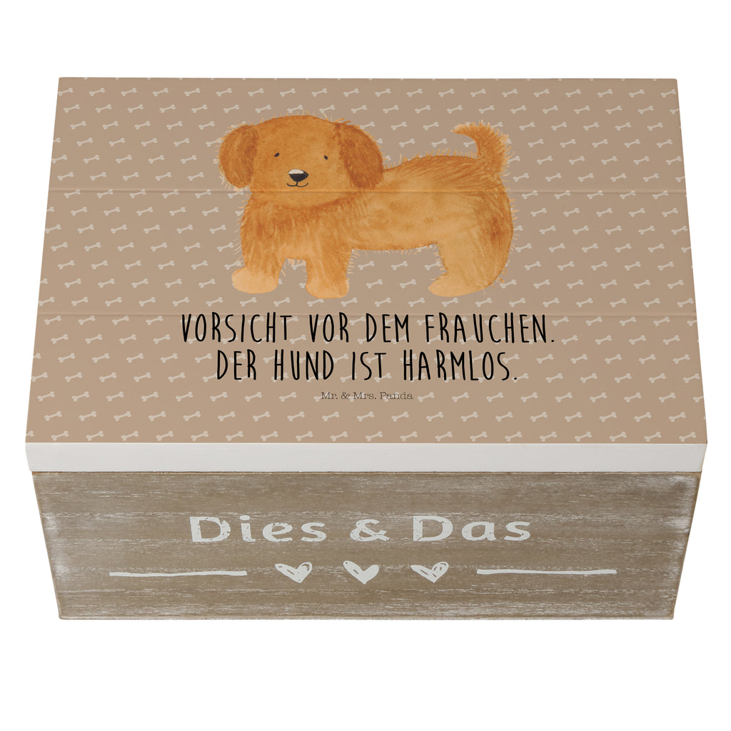 Holzkiste Hund flauschig Holzkiste, Kiste, Schatzkiste, Truhe, Schatulle, XXL, Erinnerungsbox, Erinnerungskiste, Dekokiste, Aufbewahrungsbox, Hund, Hundemotiv, Haustier, Hunderasse, Tierliebhaber, Hundebesitzer, Sprüche, Hunde, Frauchen, Hundemama, Hundeliebe