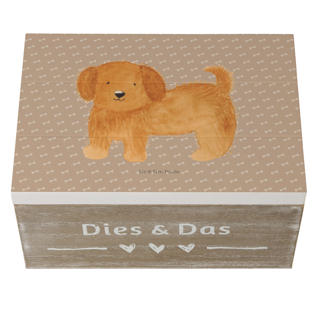 Holzkiste Hund flauschig Holzkiste, Kiste, Schatzkiste, Truhe, Schatulle, XXL, Erinnerungsbox, Erinnerungskiste, Dekokiste, Aufbewahrungsbox, Hund, Hundemotiv, Haustier, Hunderasse, Tierliebhaber, Hundebesitzer, Sprüche, Hunde, Frauchen, Hundemama, Hundeliebe
