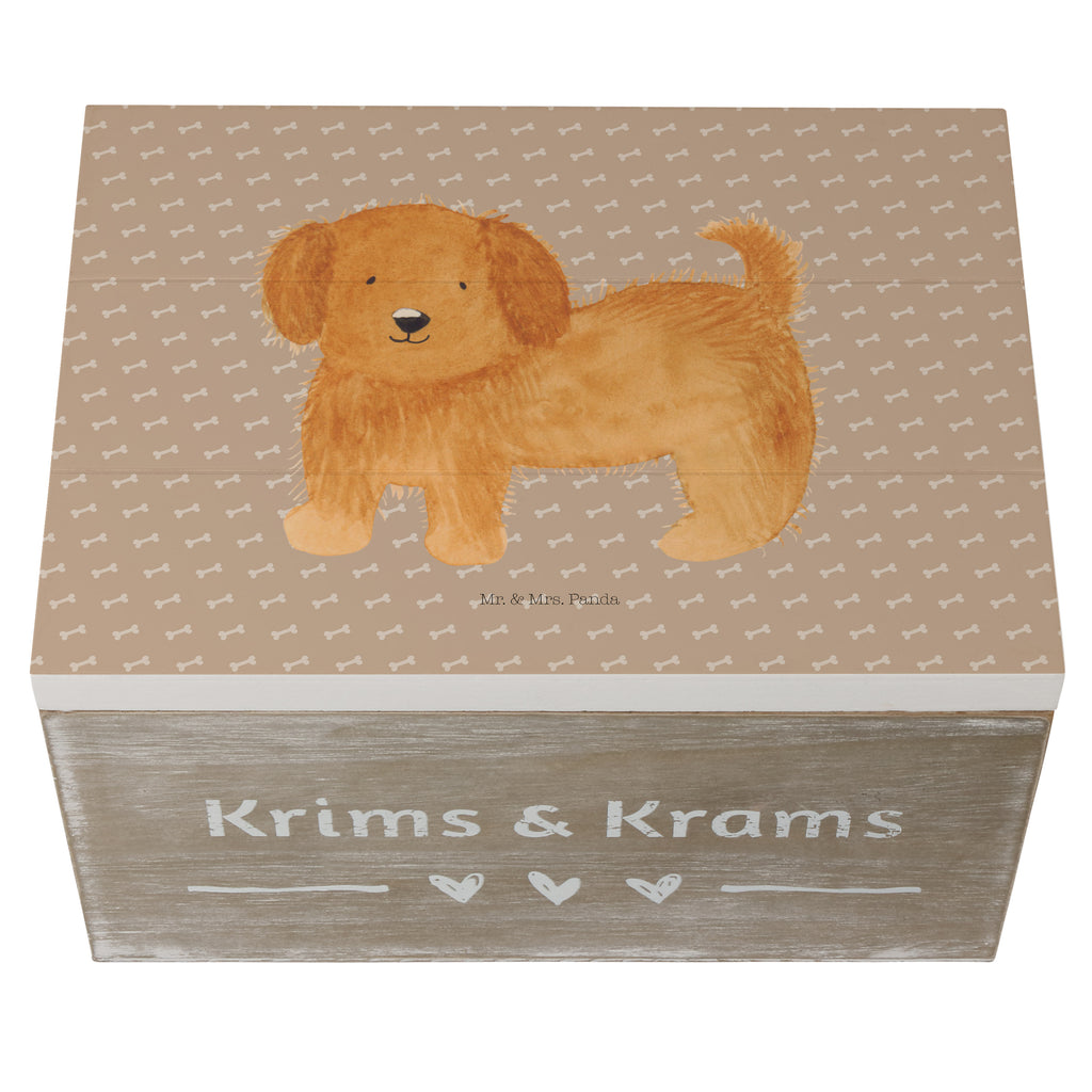 Holzkiste Hund flauschig Holzkiste, Kiste, Schatzkiste, Truhe, Schatulle, XXL, Erinnerungsbox, Erinnerungskiste, Dekokiste, Aufbewahrungsbox, Hund, Hundemotiv, Haustier, Hunderasse, Tierliebhaber, Hundebesitzer, Sprüche, Hunde, Frauchen, Hundemama, Hundeliebe