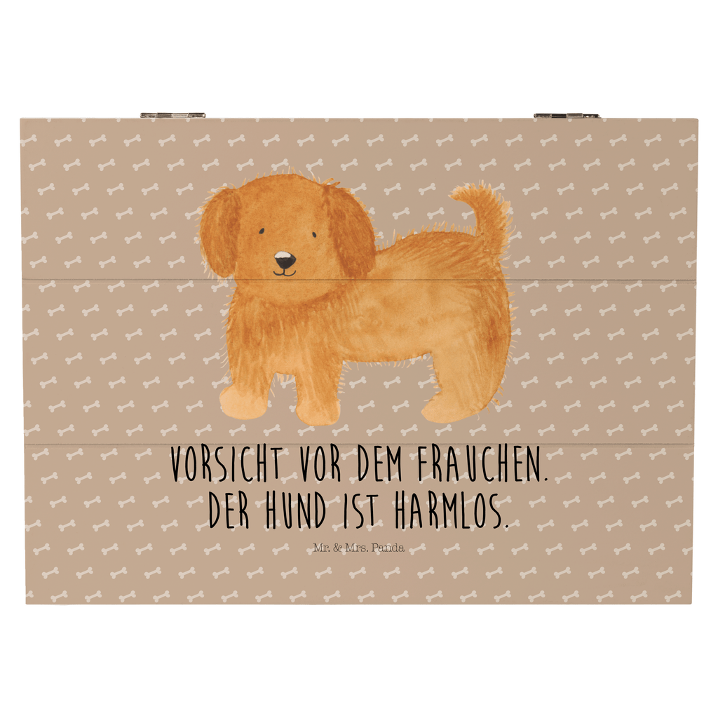 Holzkiste Hund flauschig Holzkiste, Kiste, Schatzkiste, Truhe, Schatulle, XXL, Erinnerungsbox, Erinnerungskiste, Dekokiste, Aufbewahrungsbox, Hund, Hundemotiv, Haustier, Hunderasse, Tierliebhaber, Hundebesitzer, Sprüche, Hunde, Frauchen, Hundemama, Hundeliebe
