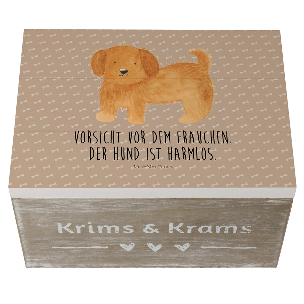 Holzkiste Hund flauschig Holzkiste, Kiste, Schatzkiste, Truhe, Schatulle, XXL, Erinnerungsbox, Erinnerungskiste, Dekokiste, Aufbewahrungsbox, Hund, Hundemotiv, Haustier, Hunderasse, Tierliebhaber, Hundebesitzer, Sprüche, Hunde, Frauchen, Hundemama, Hundeliebe