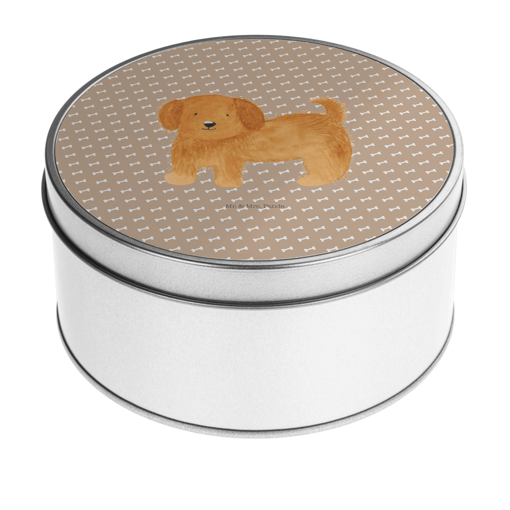 Blechdose rund Hund flauschig Metalldose, Keksdose, Dose, Vorratsdose, Geschenkbox, Hund, Hundemotiv, Haustier, Hunderasse, Tierliebhaber, Hundebesitzer, Sprüche, Hunde, Frauchen, Hundemama, Hundeliebe