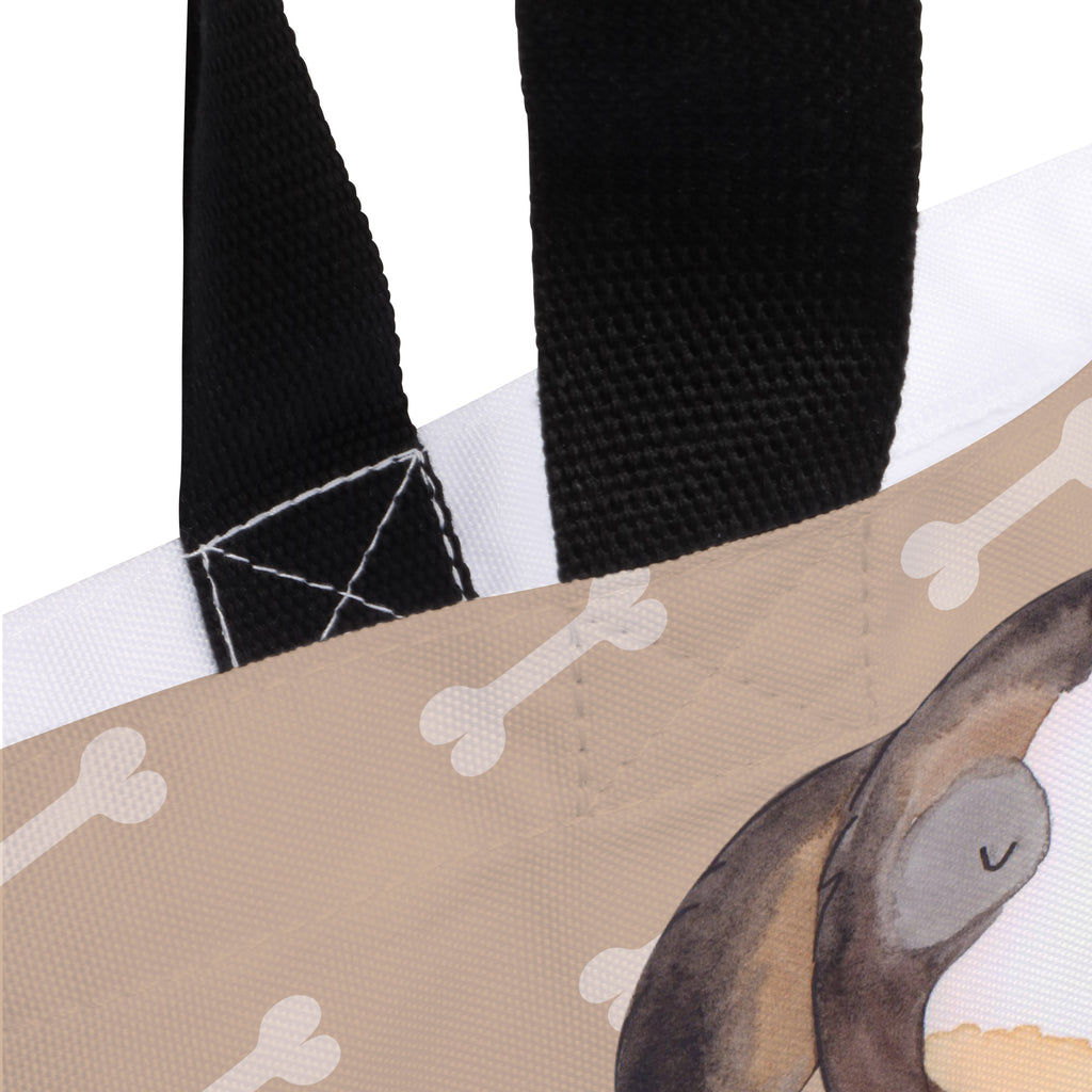 Shopper Hund entspannt Beutel, Einkaufstasche, Tasche, Strandtasche, Einkaufsbeutel, Shopper, Schultasche, Freizeittasche, Tragebeutel, Schulbeutel, Alltagstasche, Hund, Hundemotiv, Haustier, Hunderasse, Tierliebhaber, Hundebesitzer, Sprüche, schwarzer Hund, Hundeliebe, Liebe, Hundeglück