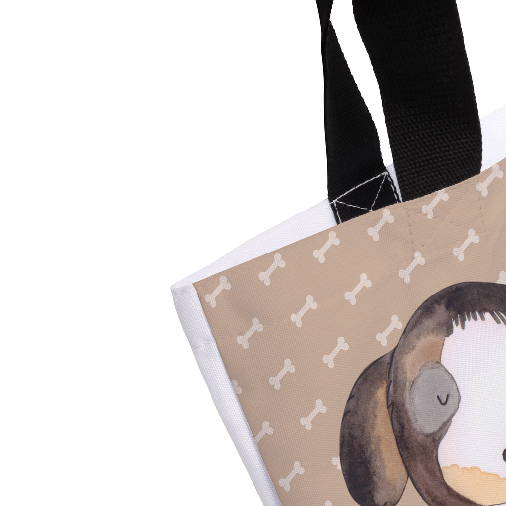 Shopper Hund entspannt Beutel, Einkaufstasche, Tasche, Strandtasche, Einkaufsbeutel, Shopper, Schultasche, Freizeittasche, Tragebeutel, Schulbeutel, Alltagstasche, Hund, Hundemotiv, Haustier, Hunderasse, Tierliebhaber, Hundebesitzer, Sprüche, schwarzer Hund, Hundeliebe, Liebe, Hundeglück