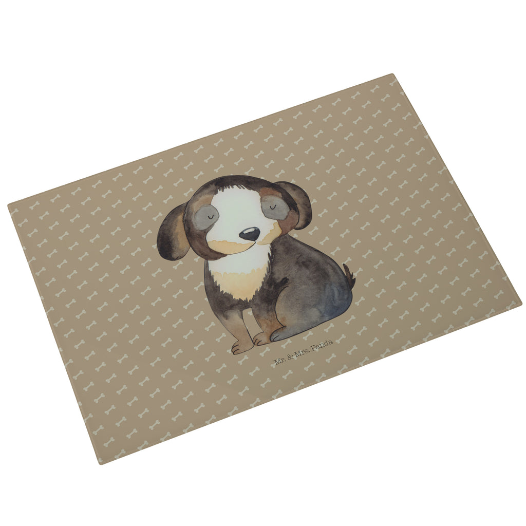 XL Glas Schneidbrett Hund entspannt Glasschneidebrett, Schneidebrett, Frühstücksbrett, Küche, Hund, Hundemotiv, Haustier, Hunderasse, Tierliebhaber, Hundebesitzer, Sprüche, schwarzer Hund, Hundeliebe, Liebe, Hundeglück
