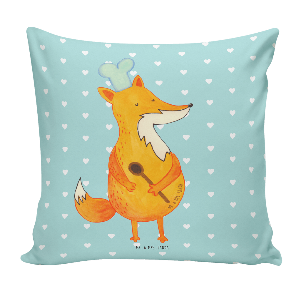 40x40 Kissen Fuchs Koch Kissenhülle, Kopfkissen, Sofakissen, Dekokissen, Motivkissen, Fuchs, Füchse, Koch Geschenk, Küche Spruch, Küche Deko, Köche, Bäcker, Party Spruch, Spruch lustig, witzig