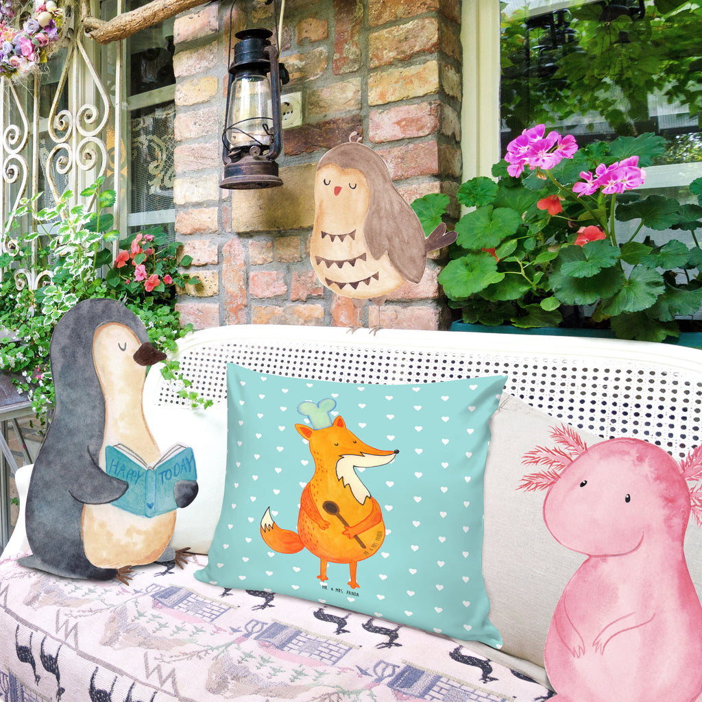 40x40 Kissen Fuchs Koch Kissenhülle, Kopfkissen, Sofakissen, Dekokissen, Motivkissen, Fuchs, Füchse, Koch Geschenk, Küche Spruch, Küche Deko, Köche, Bäcker, Party Spruch, Spruch lustig, witzig