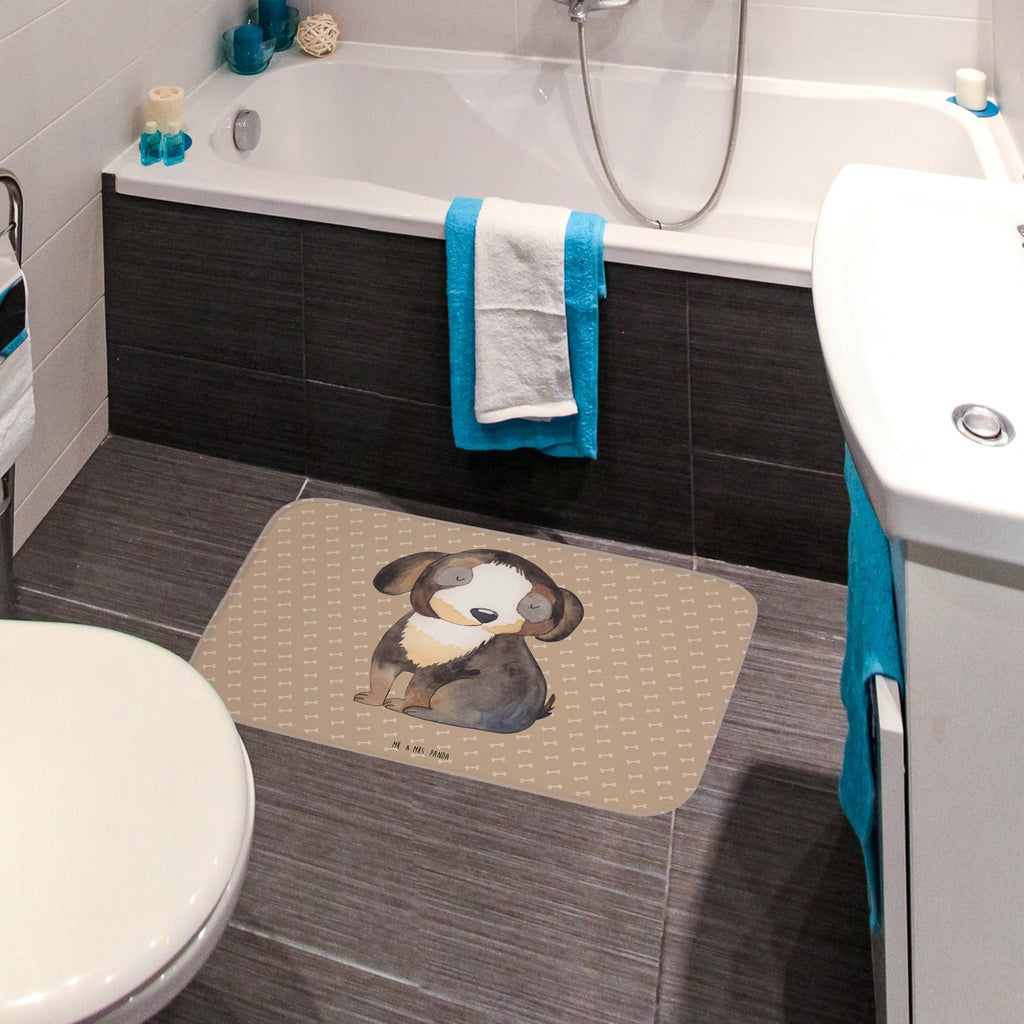 Badvorleger Hund entspannt Badematte, Badteppich, Duschvorleger, Badezimmerteppich, Badezimmermatte, Badvorleger, Duschmatte, Duschteppich, Hund, Hundemotiv, Haustier, Hunderasse, Tierliebhaber, Hundebesitzer, Sprüche, schwarzer Hund, Hundeliebe, Liebe, Hundeglück
