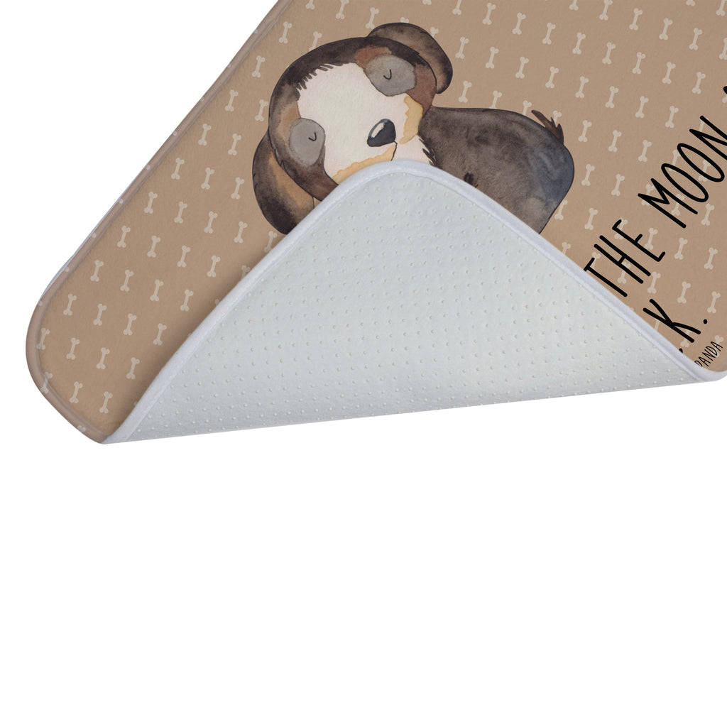 Badvorleger Hund entspannt Badematte, Badteppich, Duschvorleger, Badezimmerteppich, Badezimmermatte, Badvorleger, Duschmatte, Duschteppich, Hund, Hundemotiv, Haustier, Hunderasse, Tierliebhaber, Hundebesitzer, Sprüche, schwarzer Hund, Hundeliebe, Liebe, Hundeglück
