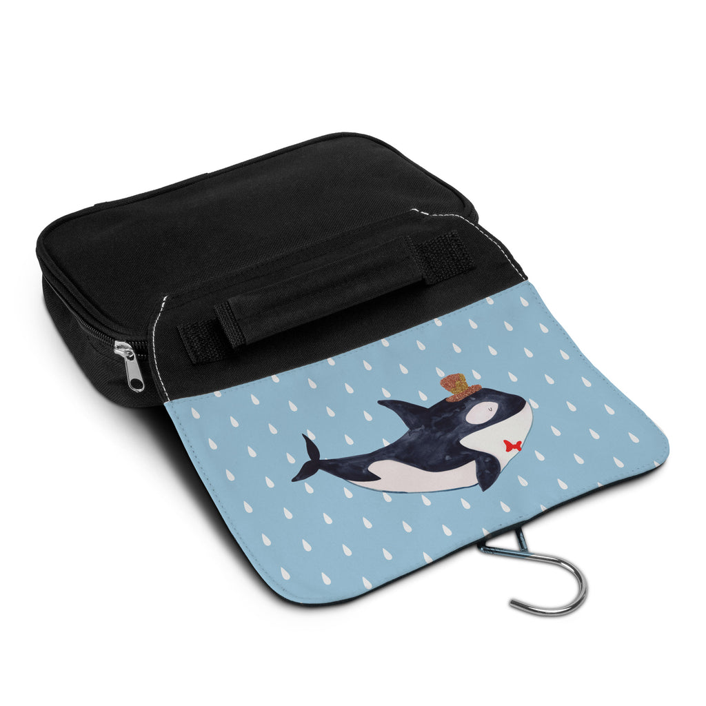 Kulturbeutel Orca Zylinder Kulturbeutel, Zum Aufhängen, Waschtasche, Kosmetiktasche, Damen, Herren, Aufbewahrungstasche, Schminktasche, Kosmetikbeutel, Organizer, Kulturtasche, Schminkutensil, Meerestiere, Meer, Urlaub, Narwal, Glitter, Konfetti, Glitzer, Geburtstag, Feier, Fete, Fest, Glückwunsch, Orca