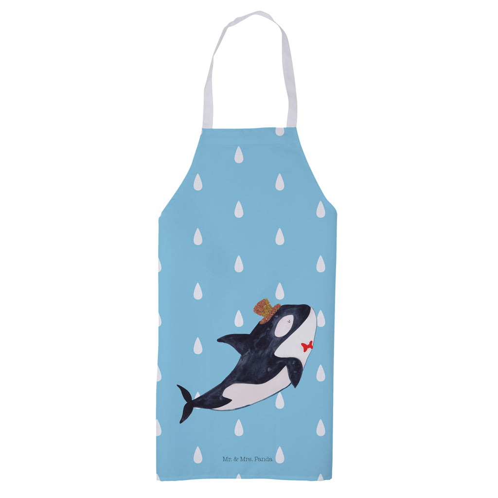 Kochschürze Orca Zylinder Schürze, Backschürze, Küchenschürze, Grillschürze, Latzschürze, Meerestiere, Meer, Urlaub, Narwal, Glitter, Konfetti, Glitzer, Geburtstag, Feier, Fete, Fest, Glückwunsch, Orca