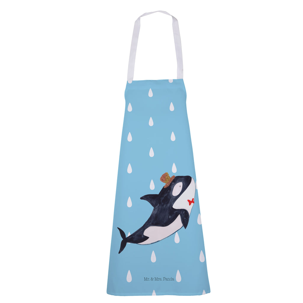 Kochschürze Orca Zylinder Schürze, Backschürze, Küchenschürze, Grillschürze, Latzschürze, Meerestiere, Meer, Urlaub, Narwal, Glitter, Konfetti, Glitzer, Geburtstag, Feier, Fete, Fest, Glückwunsch, Orca