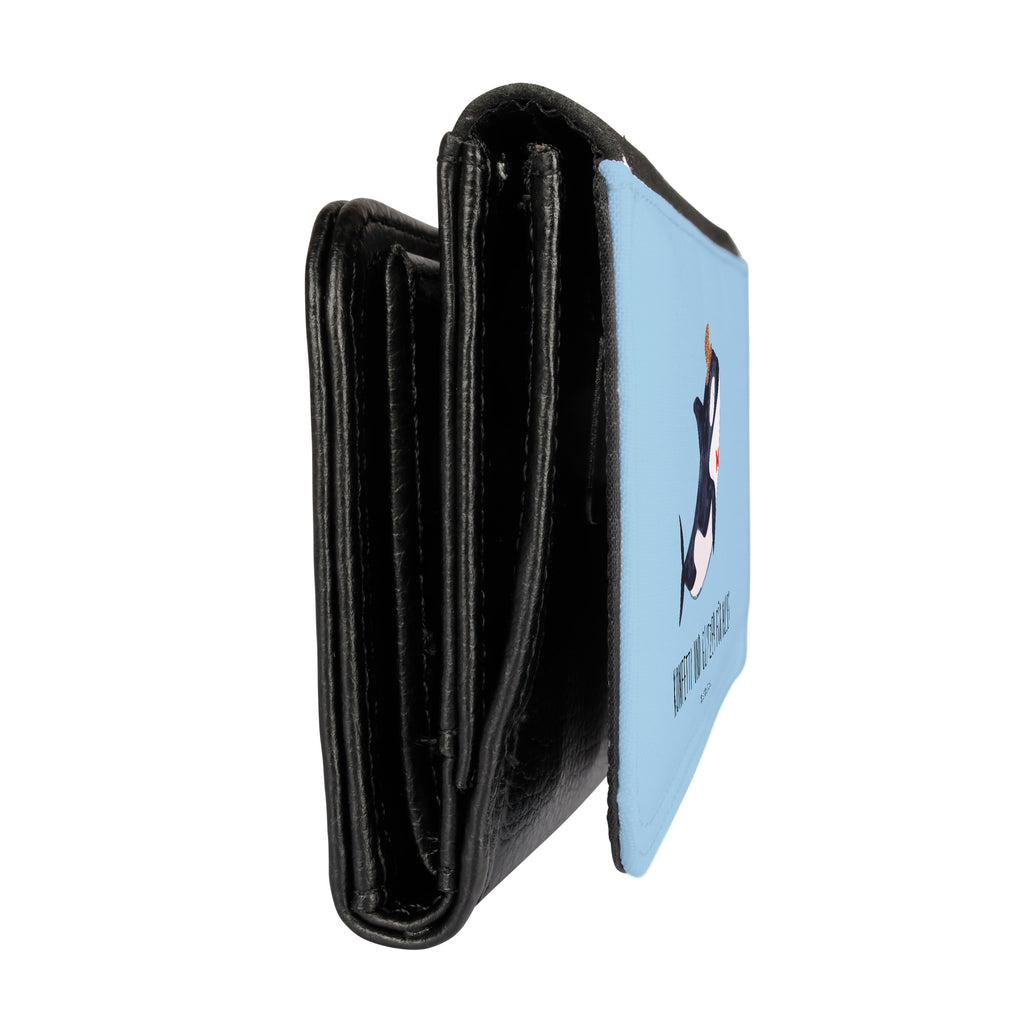 Damen Portemonnaie Orca Zylinder Portemonnaie, Portemonee, Geldbörse, Damen, Groß, XXL, Geldbeutel, Portemonnaies, Meerestiere, Meer, Urlaub, Narwal, Glitter, Konfetti, Glitzer, Geburtstag, Feier, Fete, Fest, Glückwunsch, Orca