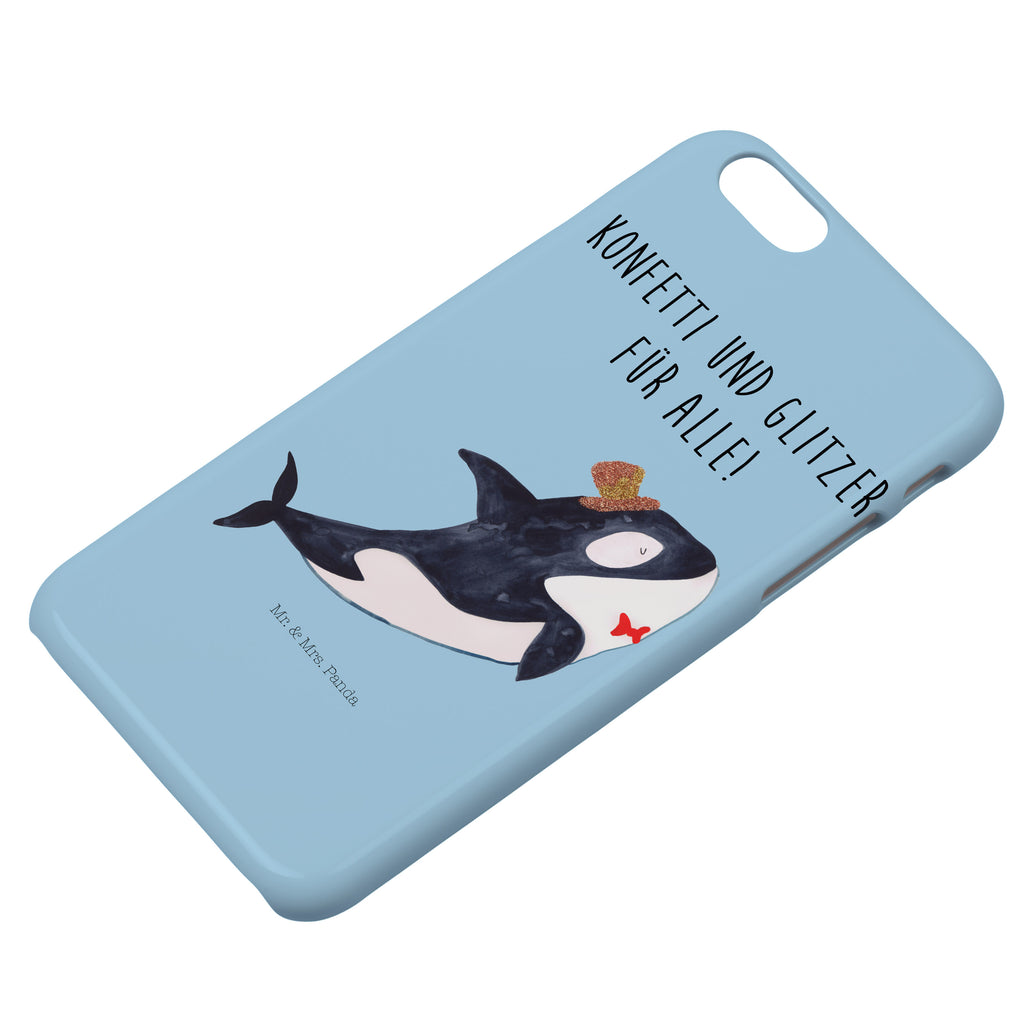 Iphone 6 / 6S Handyhülle Orca Zylinder Handyhülle, Handycover, Cover, Handy, Hülle, Iphone 6, Iphone 6s, Meerestiere, Meer, Urlaub, Narwal, Glitter, Konfetti, Glitzer, Geburtstag, Feier, Fete, Fest, Glückwunsch, Orca