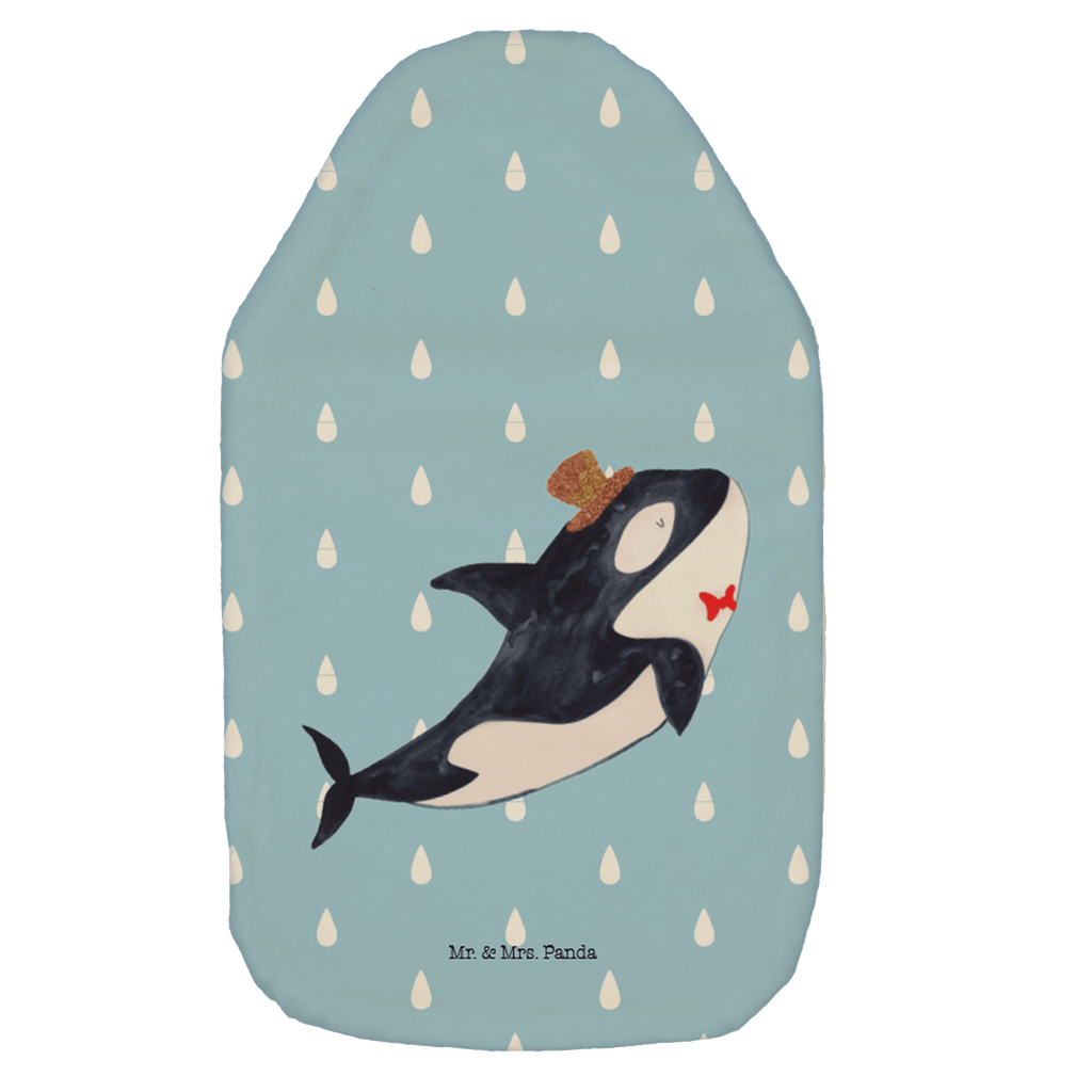 Wärmflasche Orca Zylinder Wärmekissen, Kinderwärmflasche, Körnerkissen, Wärmflaschenbezug, Wärmflasche mit Bezug, Meerestiere, Meer, Urlaub, Narwal, Glitter, Konfetti, Glitzer, Geburtstag, Feier, Fete, Fest, Glückwunsch, Orca