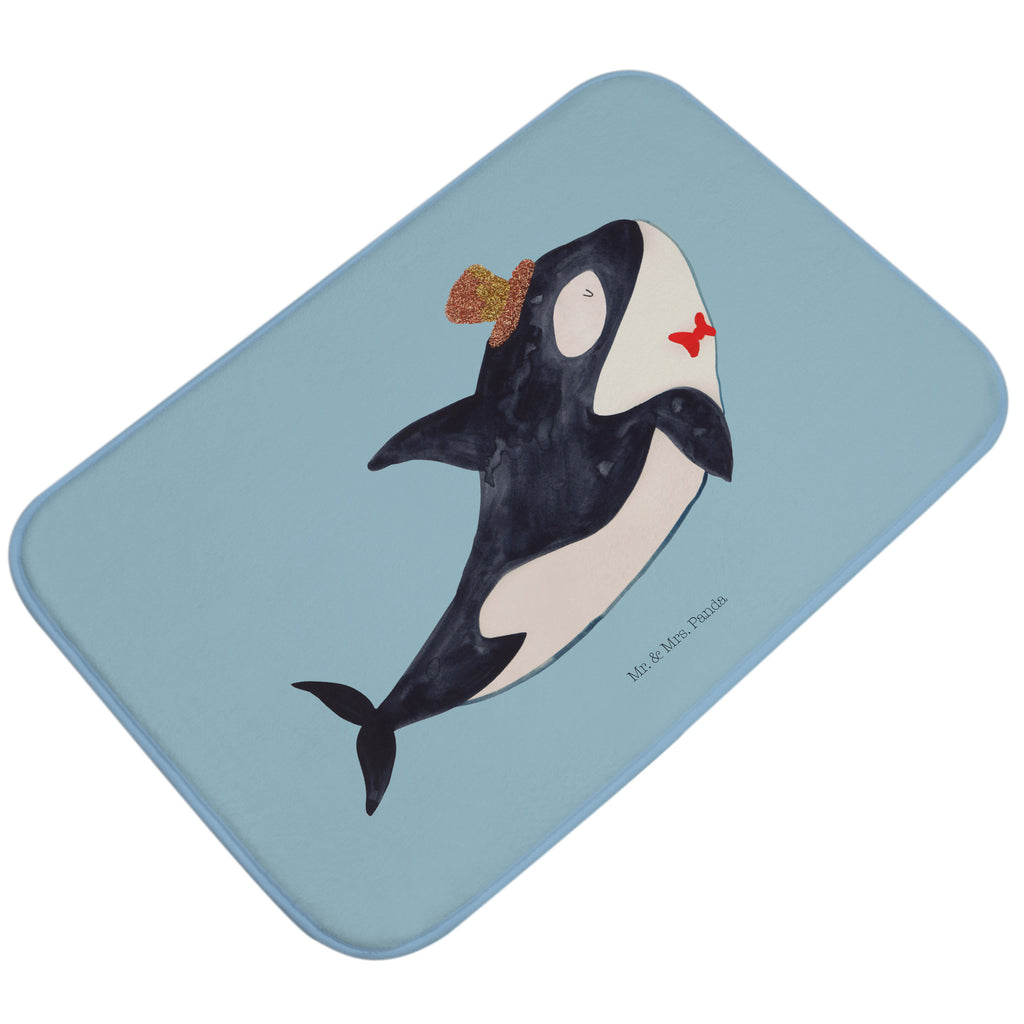 Badvorleger Orca Zylinder Badematte, Badteppich, Duschvorleger, Badezimmerteppich, Badezimmermatte, Badvorleger, Duschmatte, Duschteppich, Meerestiere, Meer, Urlaub, Narwal, Glitter, Konfetti, Glitzer, Geburtstag, Feier, Fete, Fest, Glückwunsch, Orca