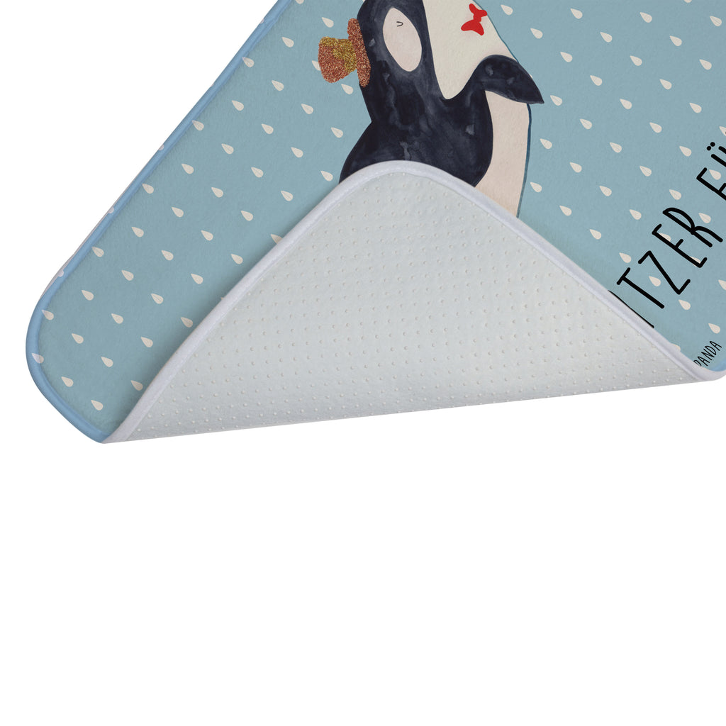 Badvorleger Orca Zylinder Badematte, Badteppich, Duschvorleger, Badezimmerteppich, Badezimmermatte, Badvorleger, Duschmatte, Duschteppich, Meerestiere, Meer, Urlaub, Narwal, Glitter, Konfetti, Glitzer, Geburtstag, Feier, Fete, Fest, Glückwunsch, Orca