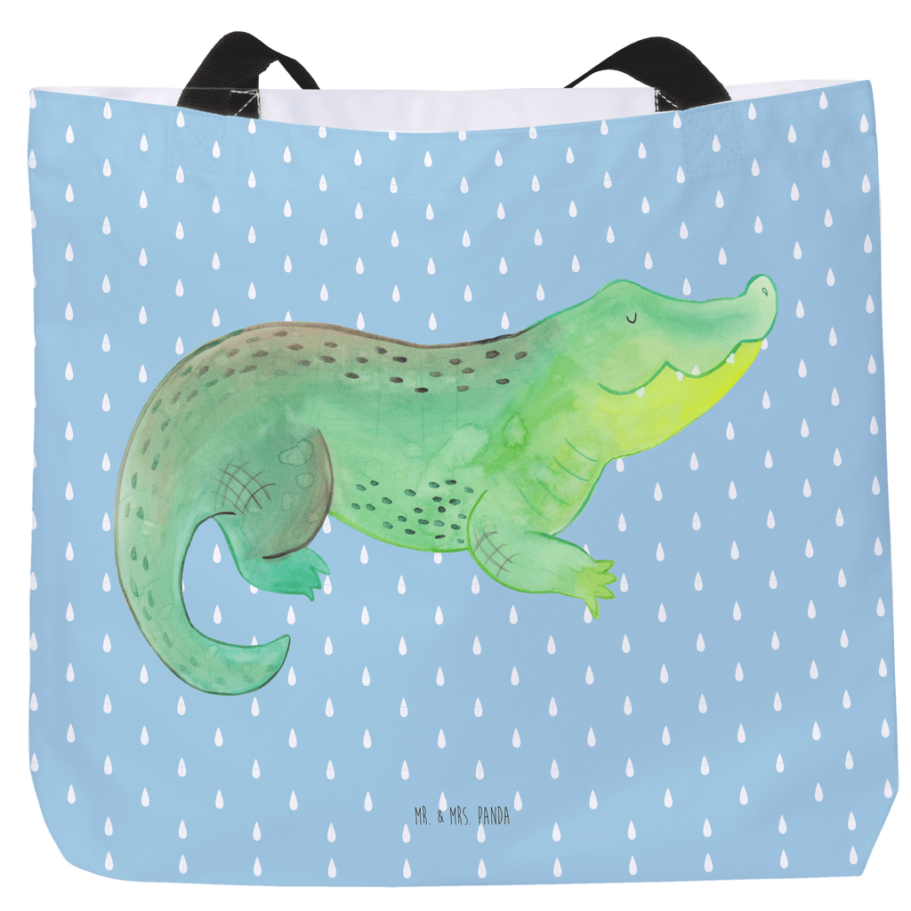 Shopper Krokodil Beutel, Einkaufstasche, Tasche, Strandtasche, Einkaufsbeutel, Shopper, Schultasche, Freizeittasche, Tragebeutel, Schulbeutel, Alltagstasche, Meerestiere, Meer, Urlaub, Krokodil, Krokodile, verrückt sein, spontan sein, Abenteuerlust, Reiselust, Freundin, beste Freundin, Lieblingsmensch