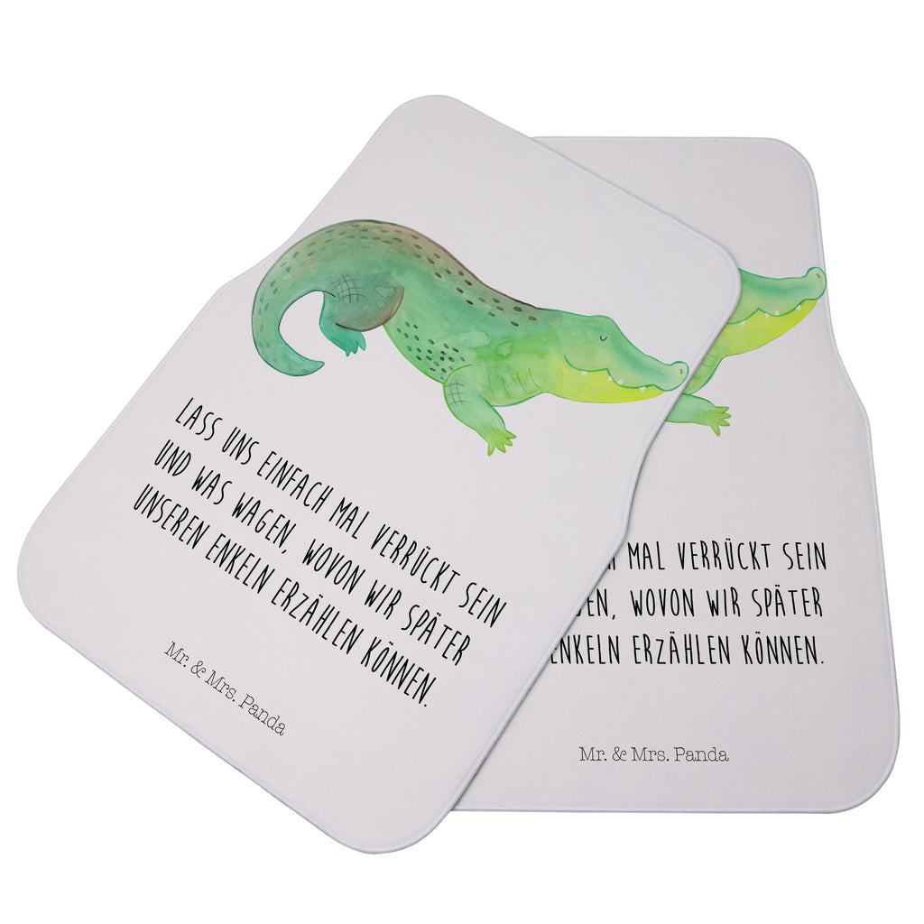 Fahrer Autofußmatte Krokodil Autofußmatten, Fußmatte Auto, Fahrer, Schmutzmatte Auto, Meerestiere, Meer, Urlaub, Krokodil, Krokodile, verrückt sein, spontan sein, Abenteuerlust, Reiselust, Freundin, beste Freundin, Lieblingsmensch