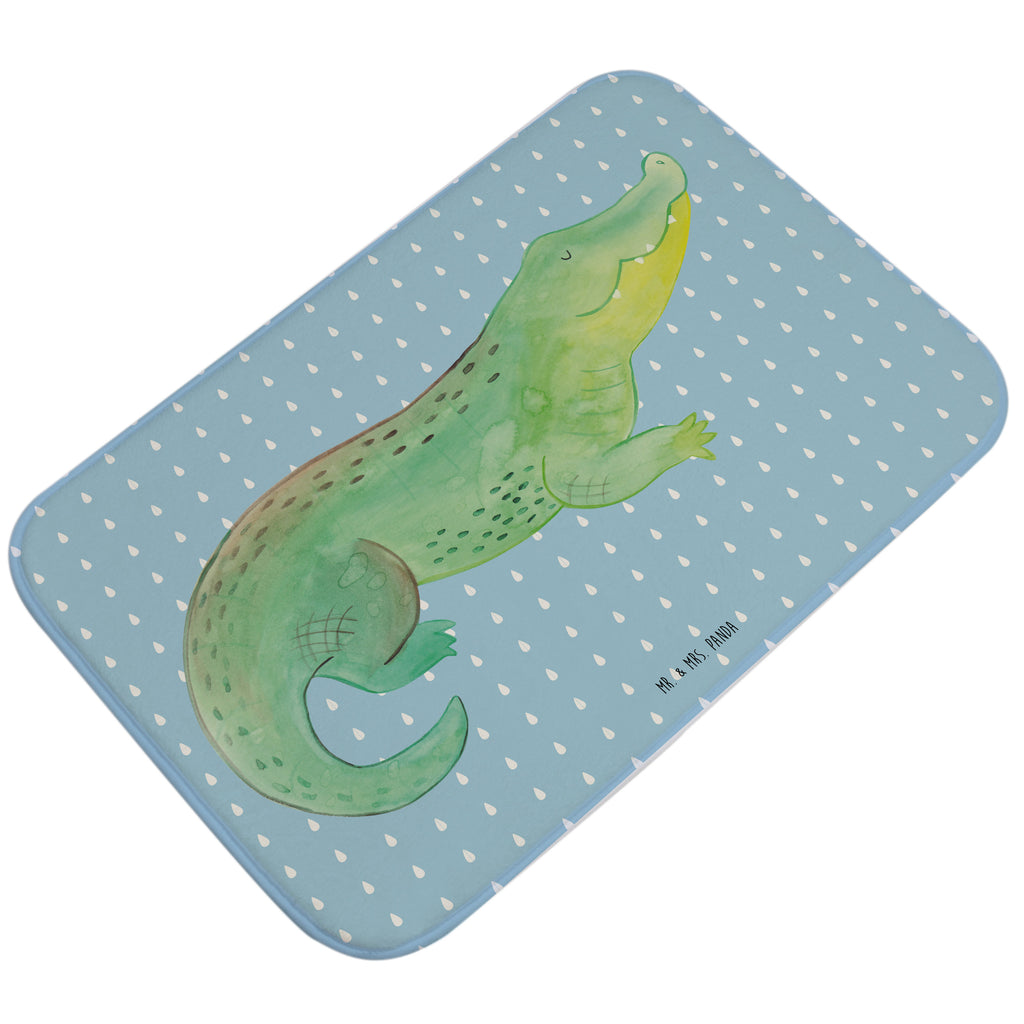 Badvorleger Krokodil Badematte, Badteppich, Duschvorleger, Badezimmerteppich, Badezimmermatte, Badvorleger, Duschmatte, Duschteppich, Meerestiere, Meer, Urlaub, Krokodil, Krokodile, verrückt sein, spontan sein, Abenteuerlust, Reiselust, Freundin, beste Freundin, Lieblingsmensch