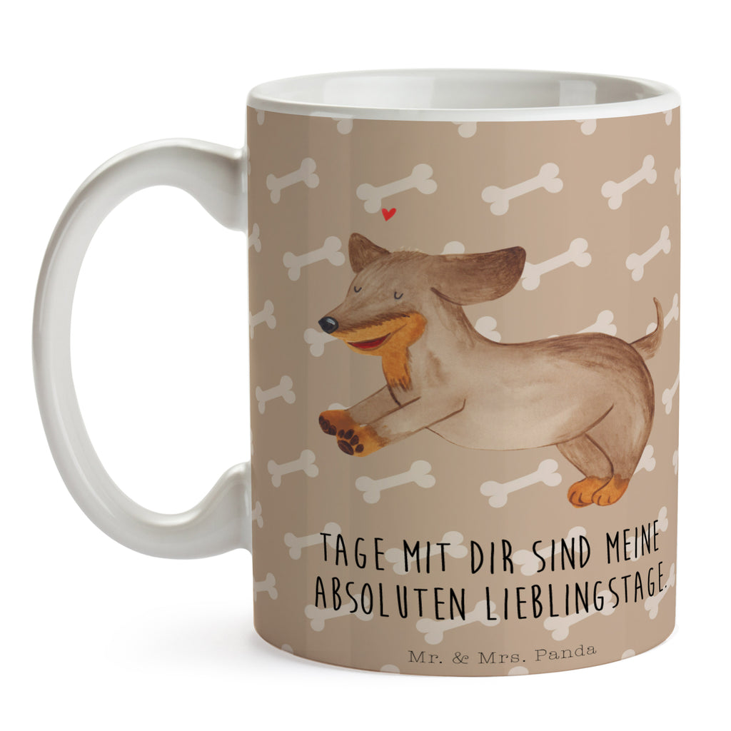 Tasse Hund Dackel fröhlich Hund, Hunde, Dackel, Dachshund, happy dog Becher, Kaffeetasse, Kaffeebecher, Tee, Frühstück, Büro  Hund, Hundemotiv, Haustier, Hunderasse, Tierliebhaber, Hundebesitzer, Sprüche