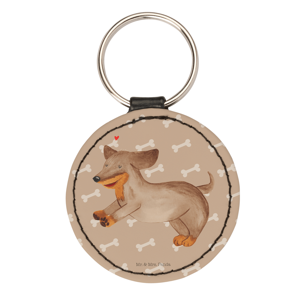Rund Schlüsselanhänger Hund Dackel fröhlich Schlüsselanhänger, Anhänger, Taschenanhänger, Glücksbringer, Schutzengel, Hund, Hundemotiv, Haustier, Hunderasse, Tierliebhaber, Hundebesitzer, Sprüche, Hunde, Dackel, Dachshund, happy dog