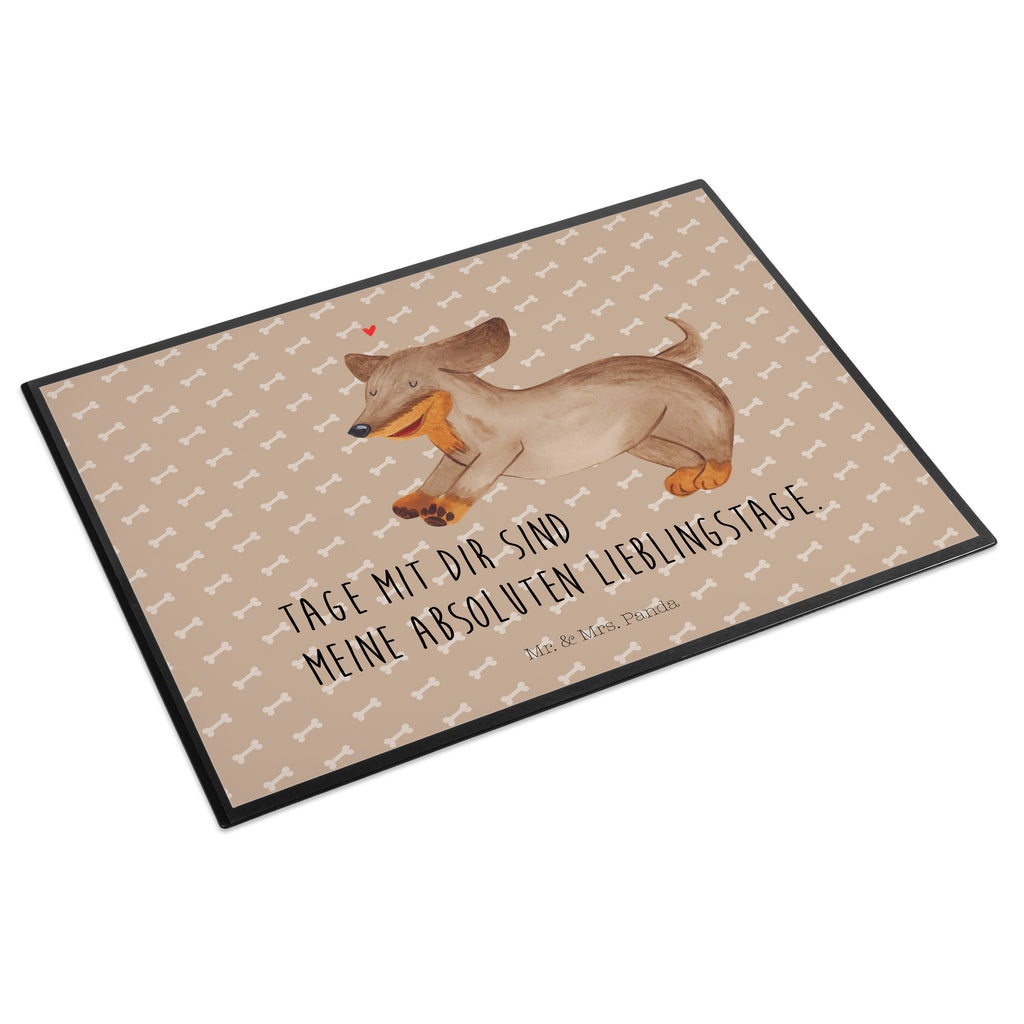 Schreibtischunterlage Hund Dackel fröhlich Schreibunterlage, Schreibtischauflage, Bürobedarf, Büroartikel, Schreibwaren, Schreibtisch Unterlagen, Schreibtischunterlage Groß, Hund, Hundemotiv, Haustier, Hunderasse, Tierliebhaber, Hundebesitzer, Sprüche, Hunde, Dackel, Dachshund, happy dog