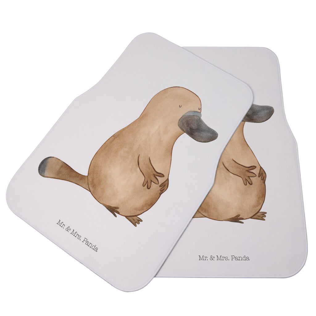 Fahrer Autofußmatte Schnabeltier mutig Autofußmatten, Fußmatte Auto, Fahrer, Schmutzmatte Auto, Meerestiere, Meer, Urlaub, Schnabeltier, Mut, mutig, Lebensweisheit, Schnabeltiere, Motivation, Training, Büro, Arbeit, Neuanfang, Neustart, Weltreise, Raodtrip