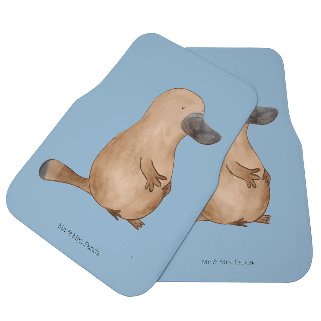 Fahrer Autofußmatte Schnabeltier mutig Autofußmatten, Fußmatte Auto, Fahrer, Schmutzmatte Auto, Meerestiere, Meer, Urlaub, Schnabeltier, Mut, mutig, Lebensweisheit, Schnabeltiere, Motivation, Training, Büro, Arbeit, Neuanfang, Neustart, Weltreise, Raodtrip