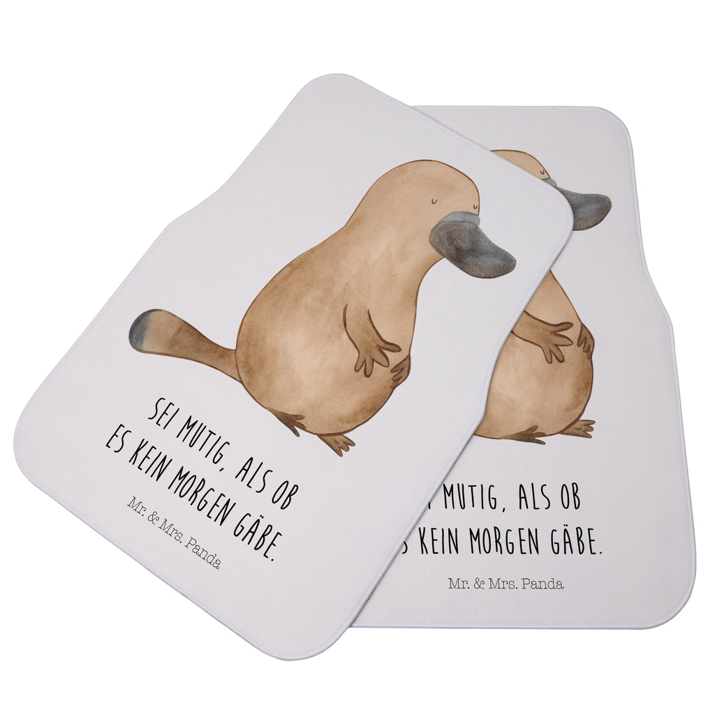 Fahrer Autofußmatte Schnabeltier mutig Autofußmatten, Fußmatte Auto, Fahrer, Schmutzmatte Auto, Meerestiere, Meer, Urlaub, Schnabeltier, Mut, mutig, Lebensweisheit, Schnabeltiere, Motivation, Training, Büro, Arbeit, Neuanfang, Neustart, Weltreise, Raodtrip