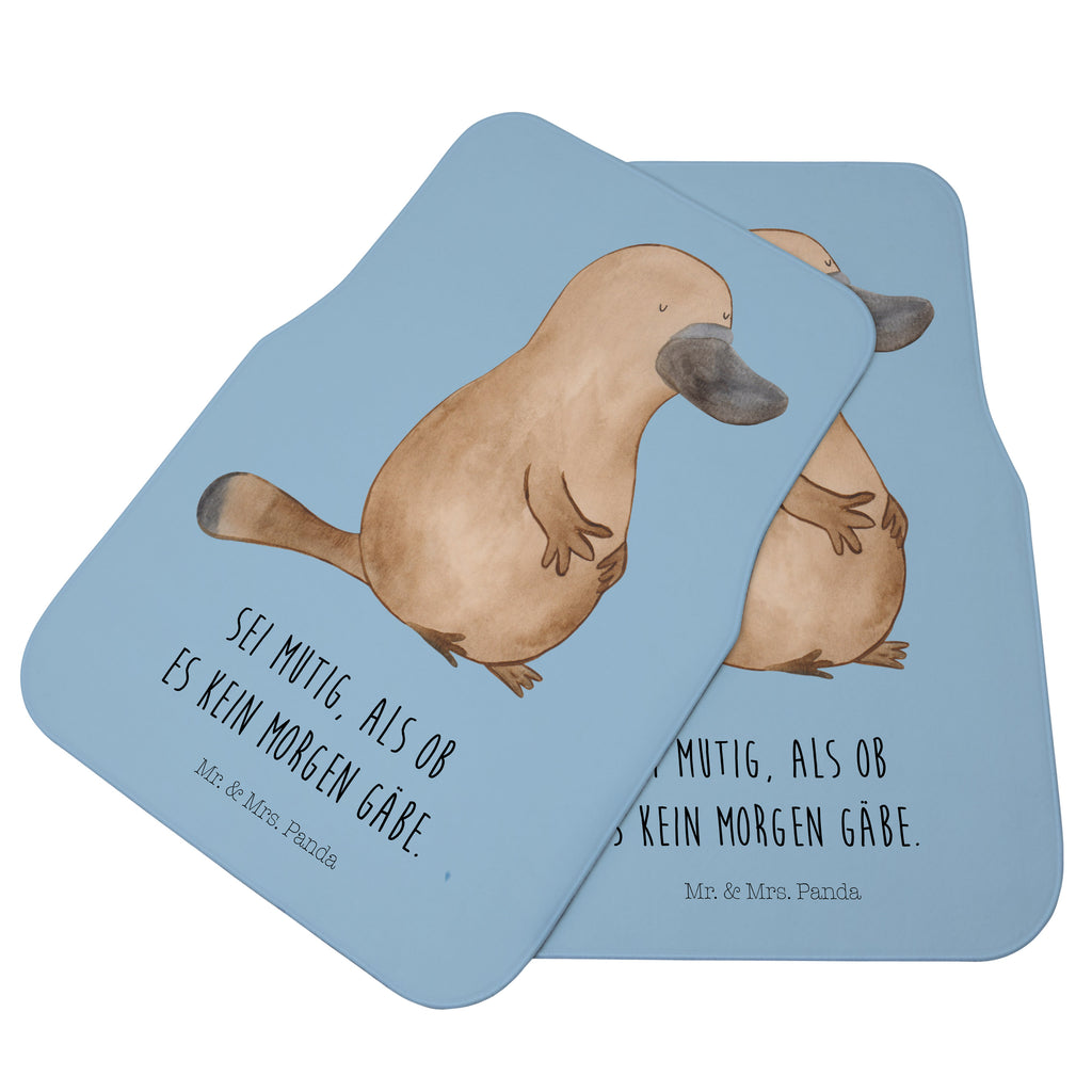 Fahrer Autofußmatte Schnabeltier mutig Autofußmatten, Fußmatte Auto, Fahrer, Schmutzmatte Auto, Meerestiere, Meer, Urlaub, Schnabeltier, Mut, mutig, Lebensweisheit, Schnabeltiere, Motivation, Training, Büro, Arbeit, Neuanfang, Neustart, Weltreise, Raodtrip