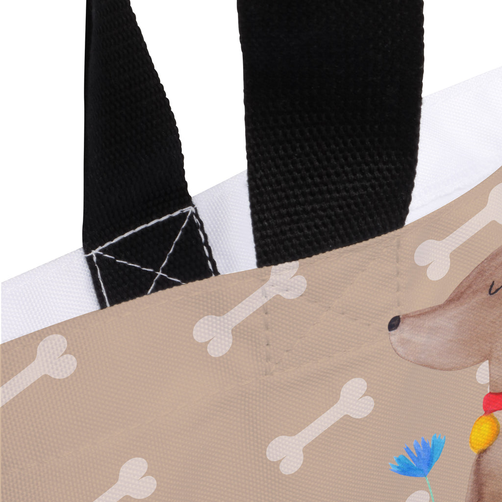 Shopper Hund Blume Beutel, Einkaufstasche, Tasche, Strandtasche, Einkaufsbeutel, Shopper, Schultasche, Freizeittasche, Tragebeutel, Schulbeutel, Alltagstasche, Hund, Hundemotiv, Haustier, Hunderasse, Tierliebhaber, Hundebesitzer, Sprüche, Hunde, Frauchen, Hundeliebe