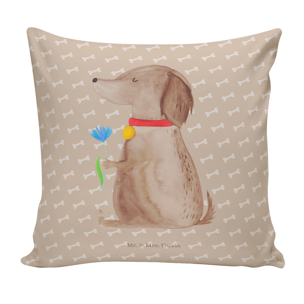 40x40 Kissen Hund Blume Kissenhülle, Kopfkissen, Sofakissen, Dekokissen, Motivkissen, Hund, Hundemotiv, Haustier, Hunderasse, Tierliebhaber, Hundebesitzer, Sprüche, Hunde, Frauchen, Hundeliebe