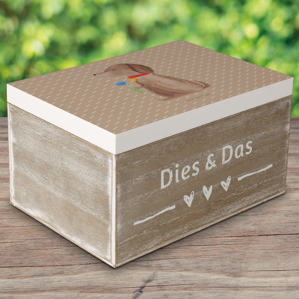 Holzkiste Hund Blume Holzkiste, Kiste, Schatzkiste, Truhe, Schatulle, XXL, Erinnerungsbox, Erinnerungskiste, Dekokiste, Aufbewahrungsbox, Hund, Hundemotiv, Haustier, Hunderasse, Tierliebhaber, Hundebesitzer, Sprüche, Hunde, Frauchen, Hundeliebe