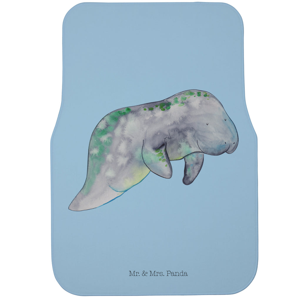 Fahrer Autofußmatte Seekuh chillt Autofußmatten, Fußmatte Auto, Fahrer, Schmutzmatte Auto, Meerestiere, Meer, Urlaub, Seekuh, Seekühe, Diät, Abnehmen, Zucker, Diätwahn, Essen, Süßigkeiten