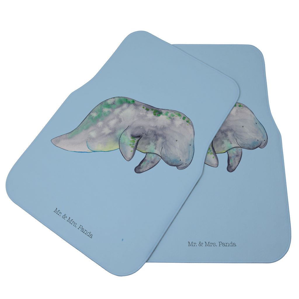 Fahrer Autofußmatte Seekuh chillt Autofußmatten, Fußmatte Auto, Fahrer, Schmutzmatte Auto, Meerestiere, Meer, Urlaub, Seekuh, Seekühe, Diät, Abnehmen, Zucker, Diätwahn, Essen, Süßigkeiten