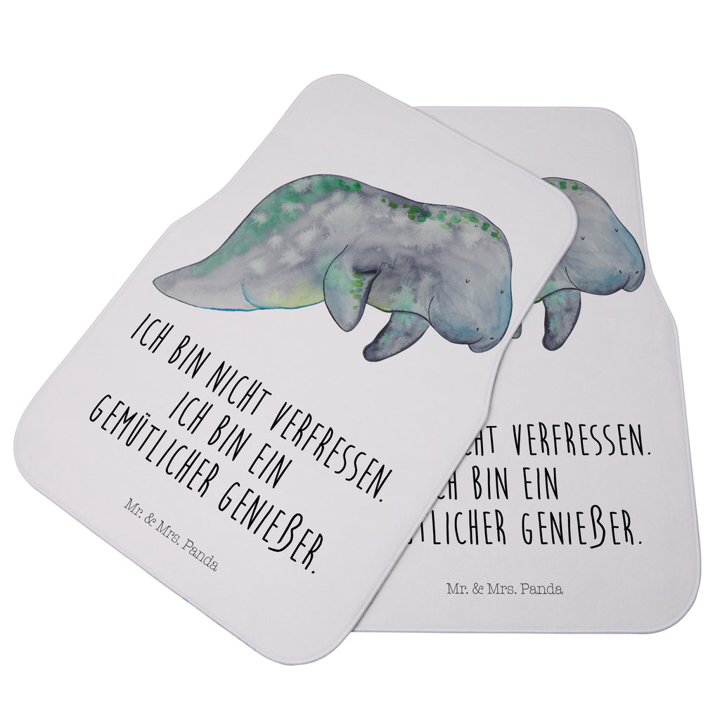 Fahrer Autofußmatte Seekuh chillt Autofußmatten, Fußmatte Auto, Fahrer, Schmutzmatte Auto, Meerestiere, Meer, Urlaub, Seekuh, Seekühe, Diät, Abnehmen, Zucker, Diätwahn, Essen, Süßigkeiten