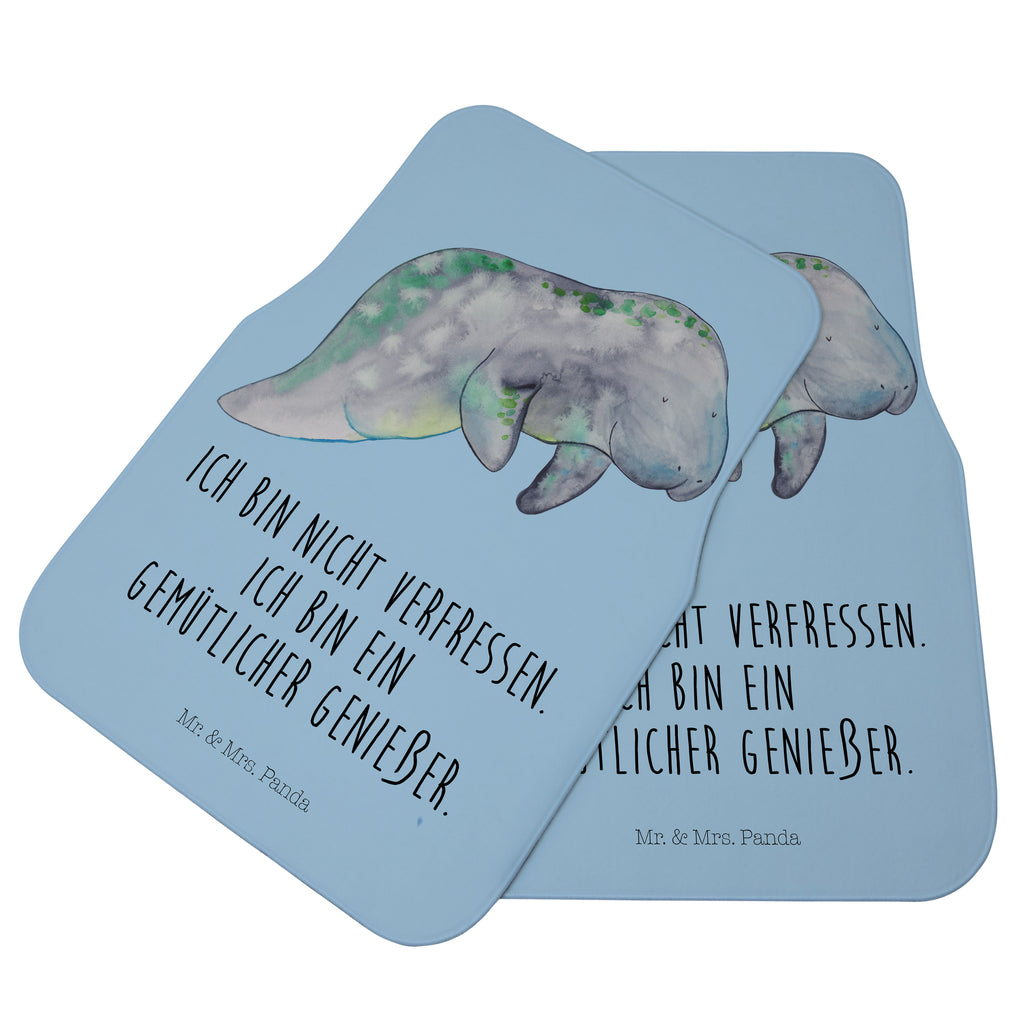 Fahrer Autofußmatte Seekuh chillt Autofußmatten, Fußmatte Auto, Fahrer, Schmutzmatte Auto, Meerestiere, Meer, Urlaub, Seekuh, Seekühe, Diät, Abnehmen, Zucker, Diätwahn, Essen, Süßigkeiten