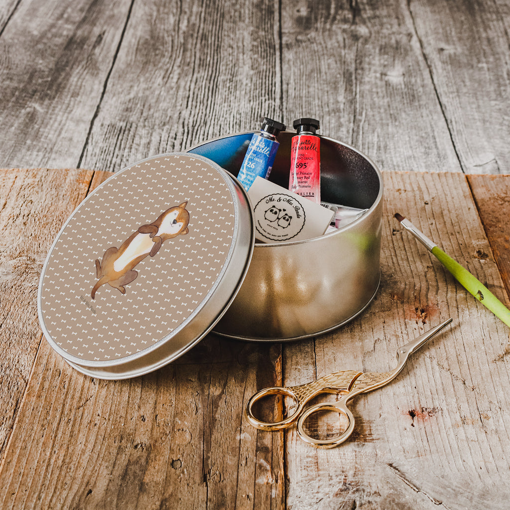 Blechdose rund Hund Bauchkraulen Metalldose, Keksdose, Dose, Vorratsdose, Geschenkbox, Hund, Hundemotiv, Haustier, Hunderasse, Tierliebhaber, Hundebesitzer, Sprüche, Hunde, Hundeliebe, Hundewelpe, Bauchkraulen