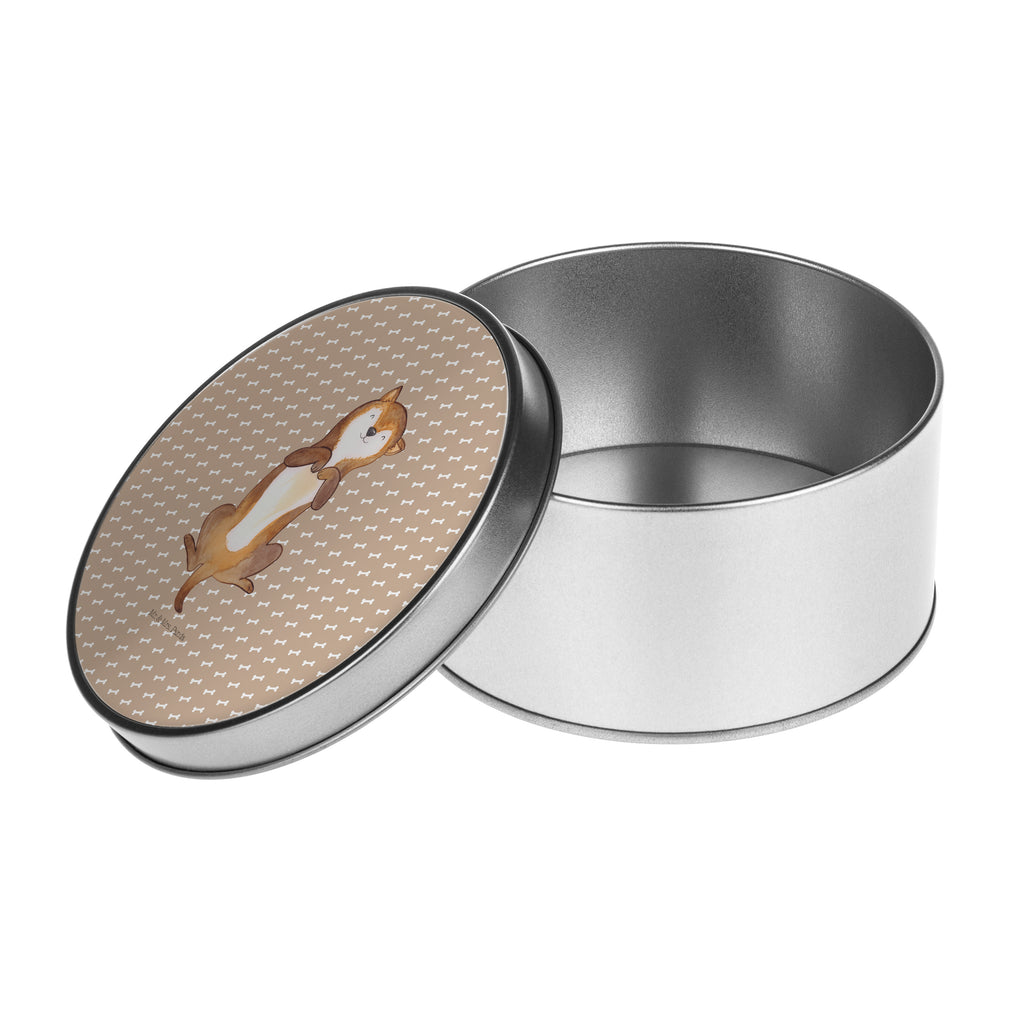Blechdose rund Hund Bauchkraulen Metalldose, Keksdose, Dose, Vorratsdose, Geschenkbox, Hund, Hundemotiv, Haustier, Hunderasse, Tierliebhaber, Hundebesitzer, Sprüche, Hunde, Hundeliebe, Hundewelpe, Bauchkraulen