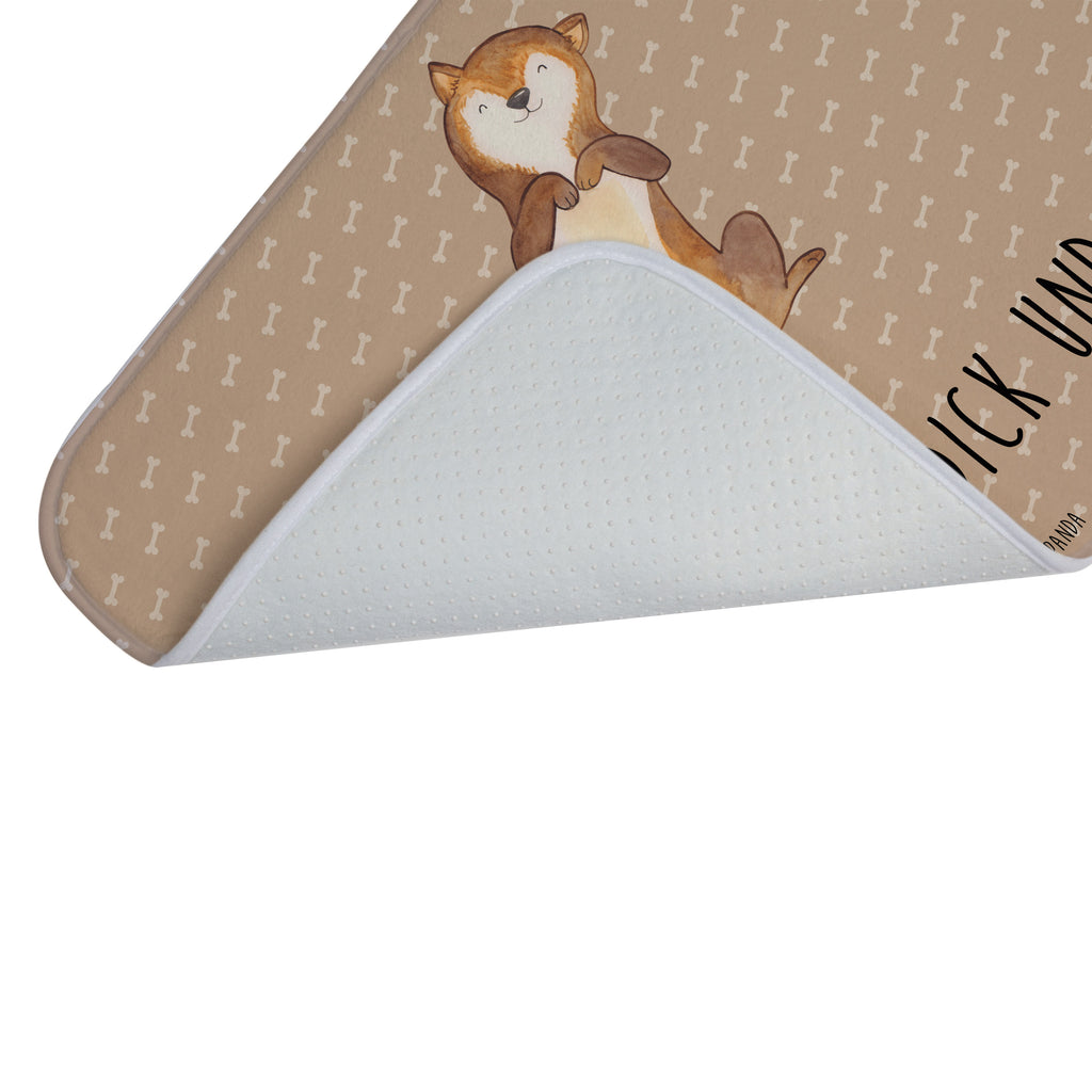 Badvorleger Hund Bauchkraulen Badematte, Badteppich, Duschvorleger, Badezimmerteppich, Badezimmermatte, Badvorleger, Duschmatte, Duschteppich, Hund, Hundemotiv, Haustier, Hunderasse, Tierliebhaber, Hundebesitzer, Sprüche, Hunde, Hundeliebe, Hundewelpe, Bauchkraulen