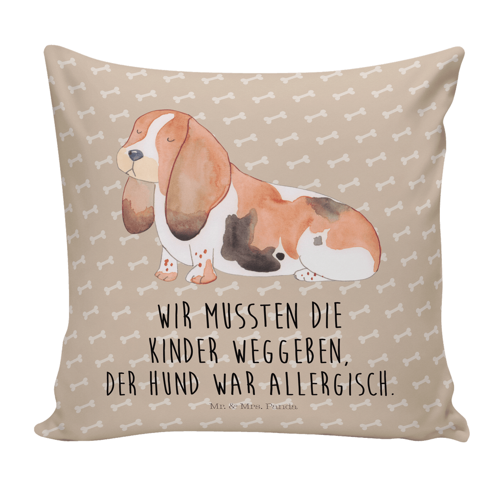 40x40 Kissen Hund Basset Hound Kissenhülle, Kopfkissen, Sofakissen, Dekokissen, Motivkissen, Hund, Hundemotiv, Haustier, Hunderasse, Tierliebhaber, Hundebesitzer, Sprüche, Basset Hound, Basset, Hundeliebe, kinderlos